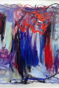 Flight of Passion 38.5 x 51 in. with frame - Pastel on paper 2014 | Ref 426