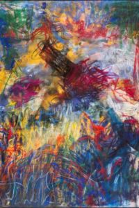 73 x 87 in Oil and pastel on canvas 2013 | Ref 422