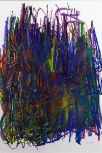 Untermyer Garden Series (Blue and Green) Pastel on paper 2013 | Ref 408