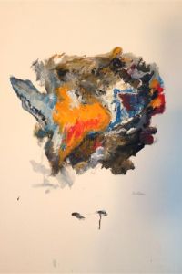 From Afar -  30 x 22 in. Oil on paper 2013 | Ref 383