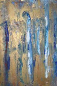 30 x 30 in. Oil on gold leaf 2004 | Ref 127