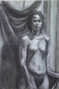 27 x 19 in. Charcoal on paper 2004 | Ref 126